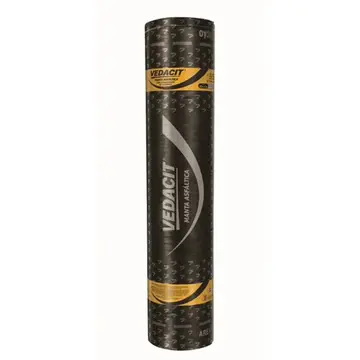 Manta Asfáltica Aluminizada 3mm Rolo 10m Vedacit