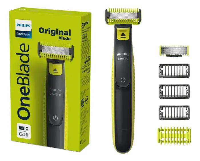 Barbeador e Aparador Elétrico Philips OneBlade para Rosto eamp;amp; Corpo Sem Fio e À Prova Deamp;#039;Água